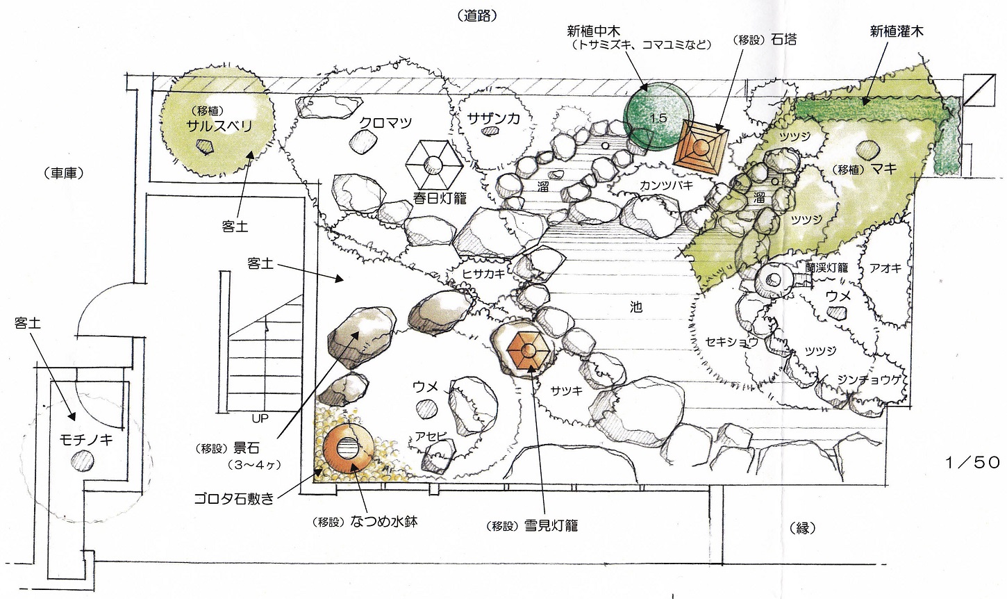 住宅 庭 平面図 誕生 日 ライン 友達