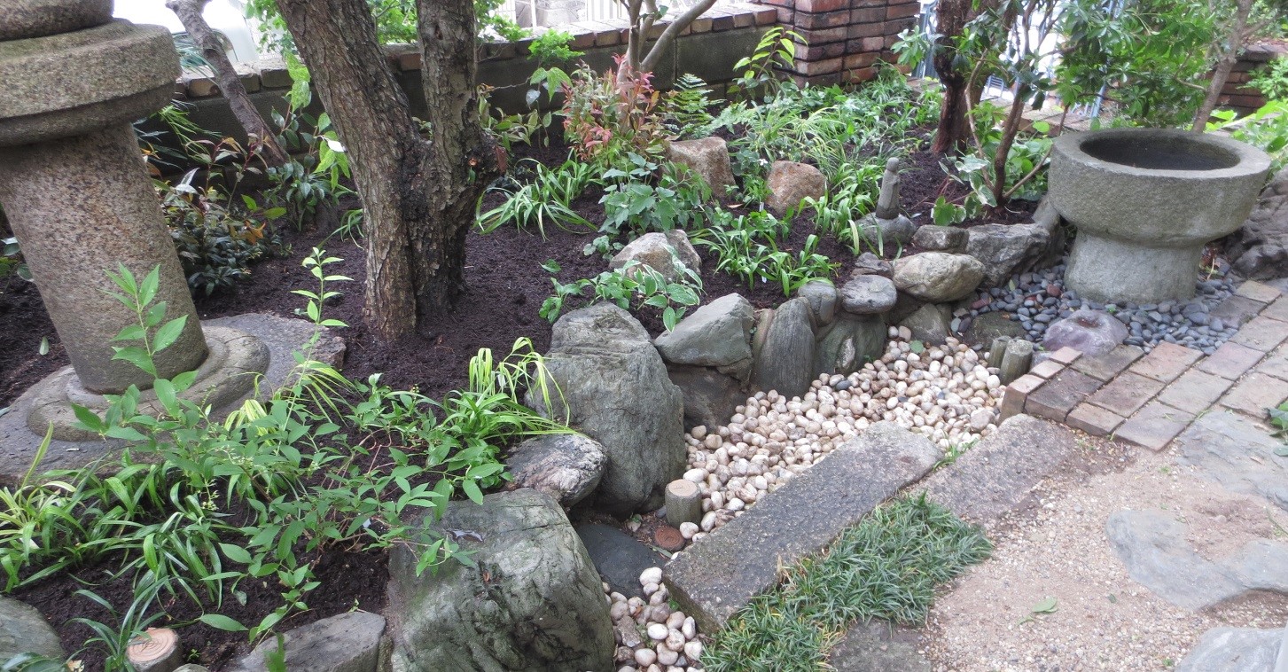小庭のリフォーム 小さな庭づくりと木の診断 治療 大阪で庭や庭木に困ったら